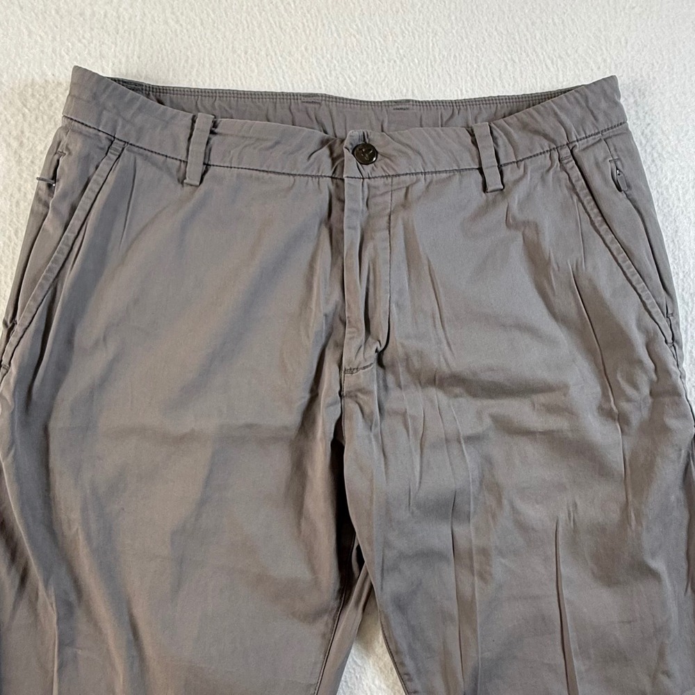 Birddogs Boomstick Pants Mens 32x32 Stretch Slim Straight Chino Gray Performance